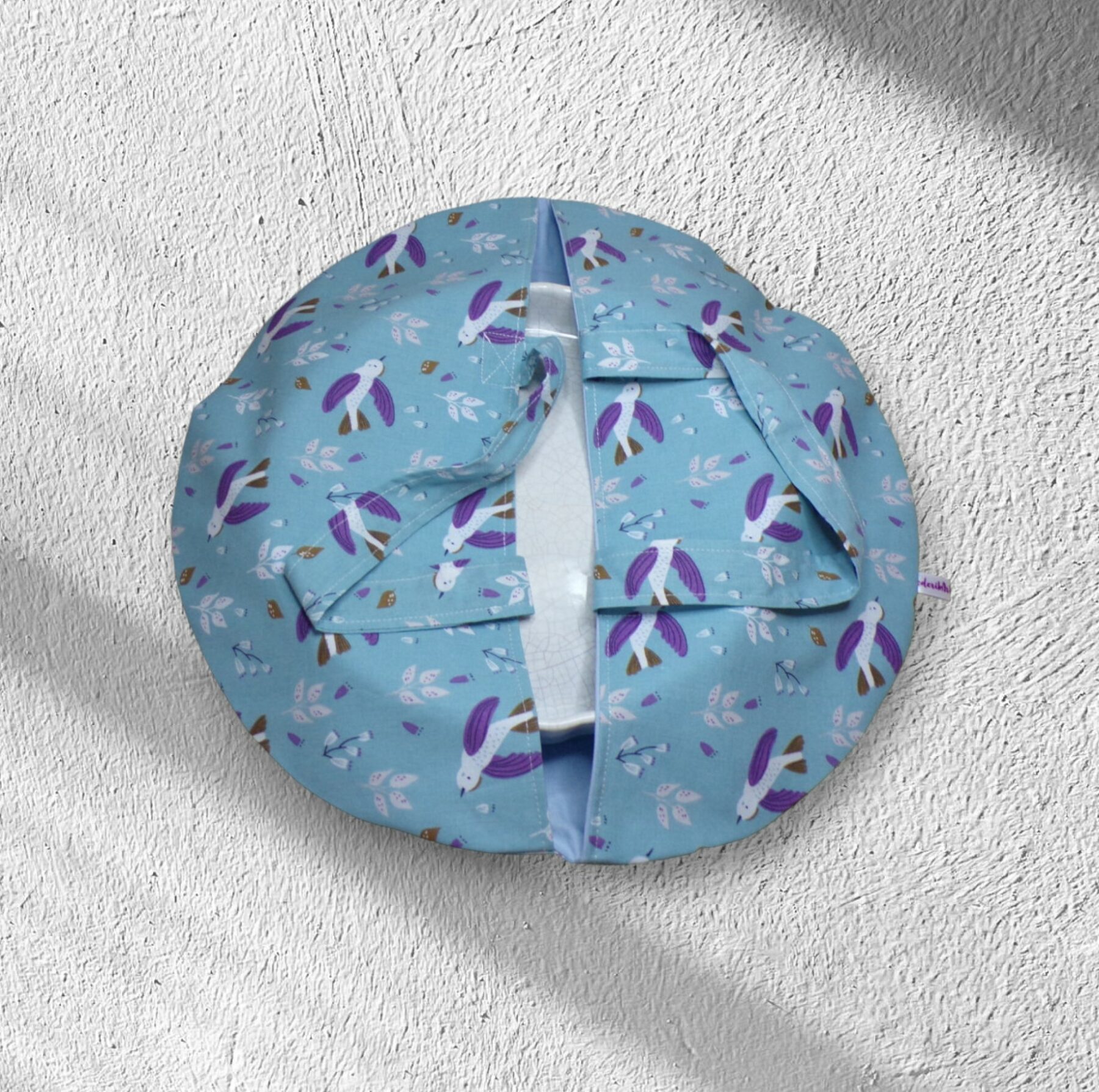 Porte-plat en tissu, sac à tarte, sac à plat rond grande capacité modèle au choix – Image 2