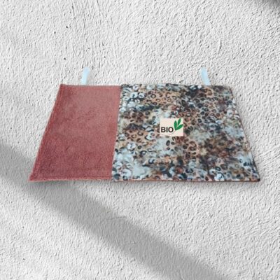 serviette visage en éponge bambou et coton bio, modèles au choix