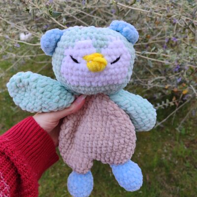 Doudou plat Hiboux