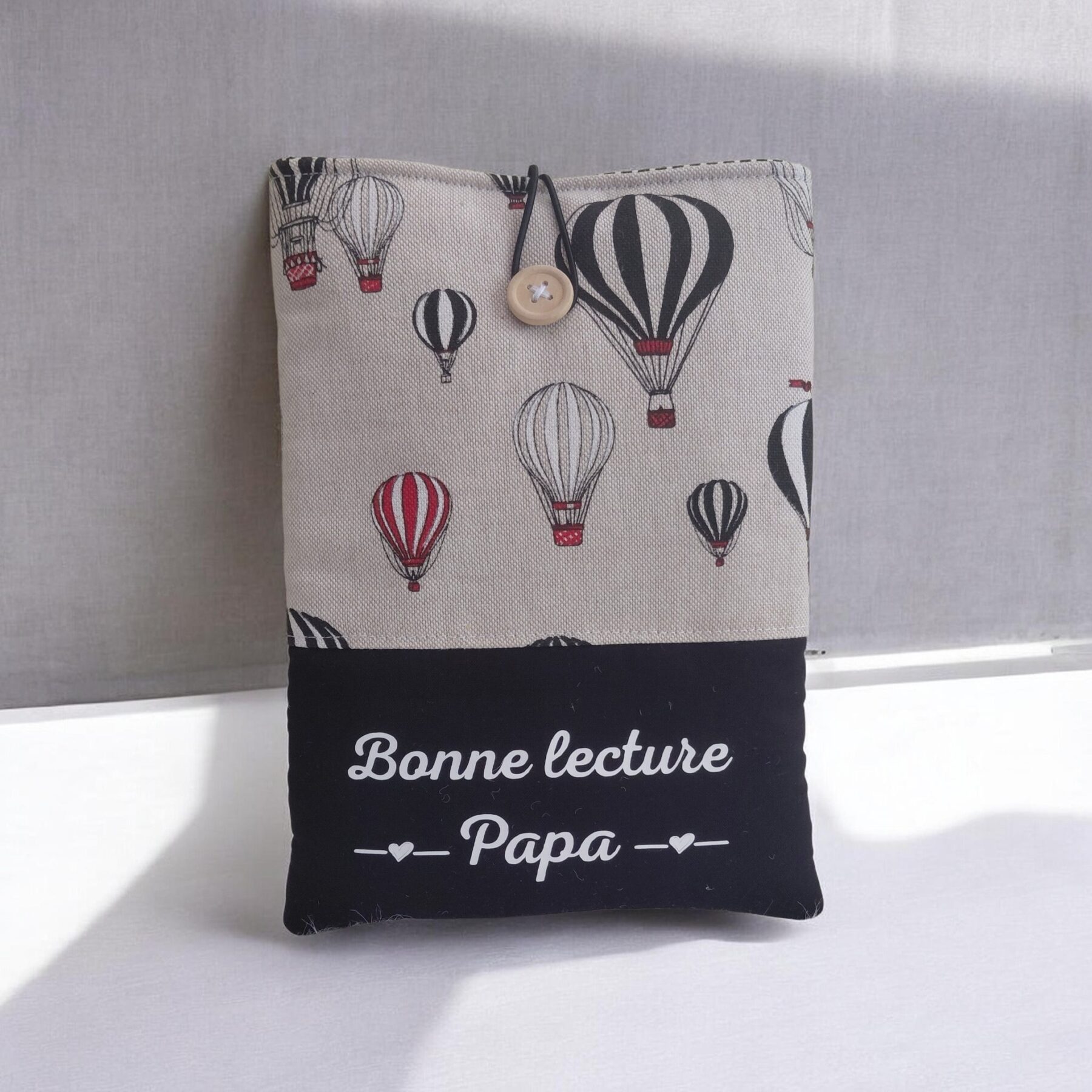 Pochette à livres personnalisée "Bonne lecture Papa" – Cadeau Fête des Pères – Image 2