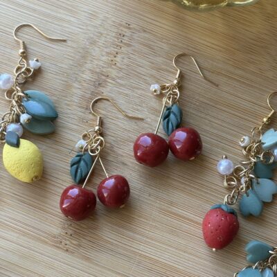 Boucles d'oreilles fruitées