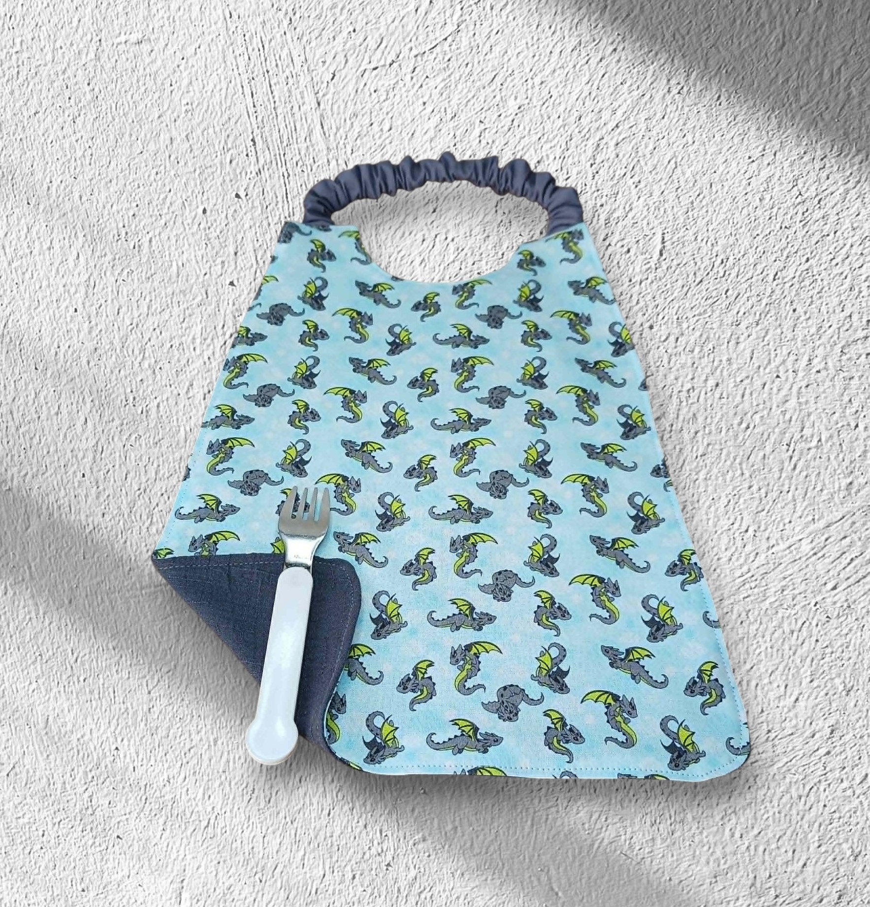 Serviette de table enfant, bavoir maternelle, doublé de coton double gaze – Image 5