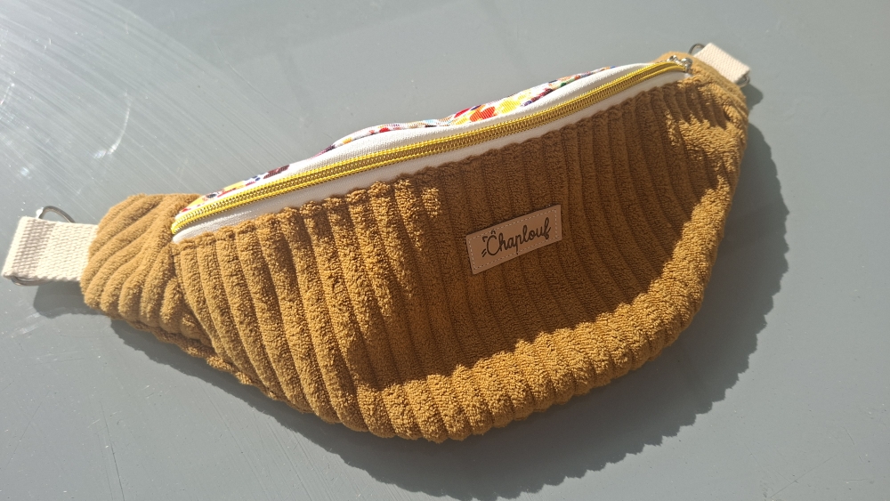 Sac banane velours côtelé collection Prairie sauvage – Image 5