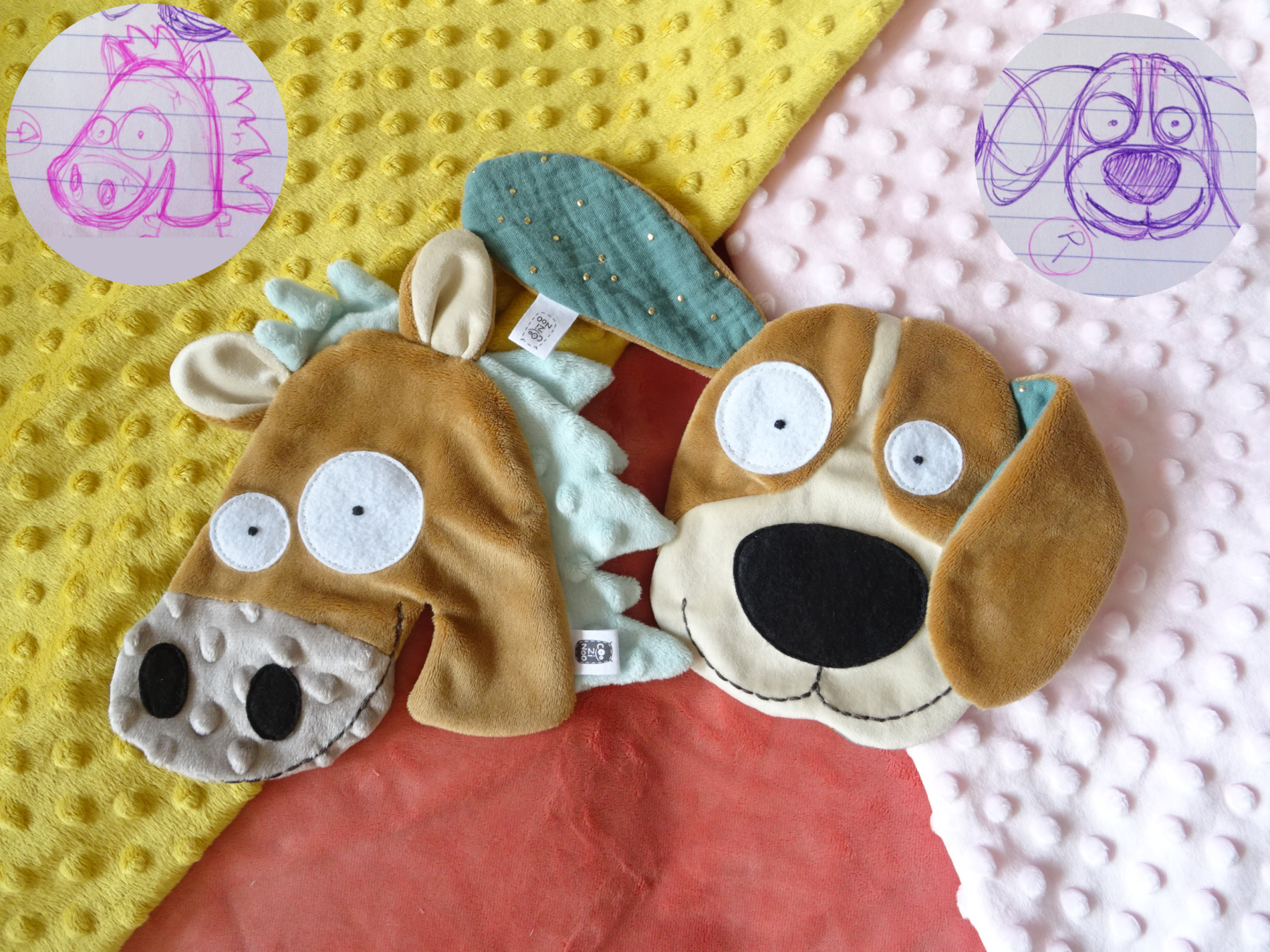 creation doudou plat sur-mesure