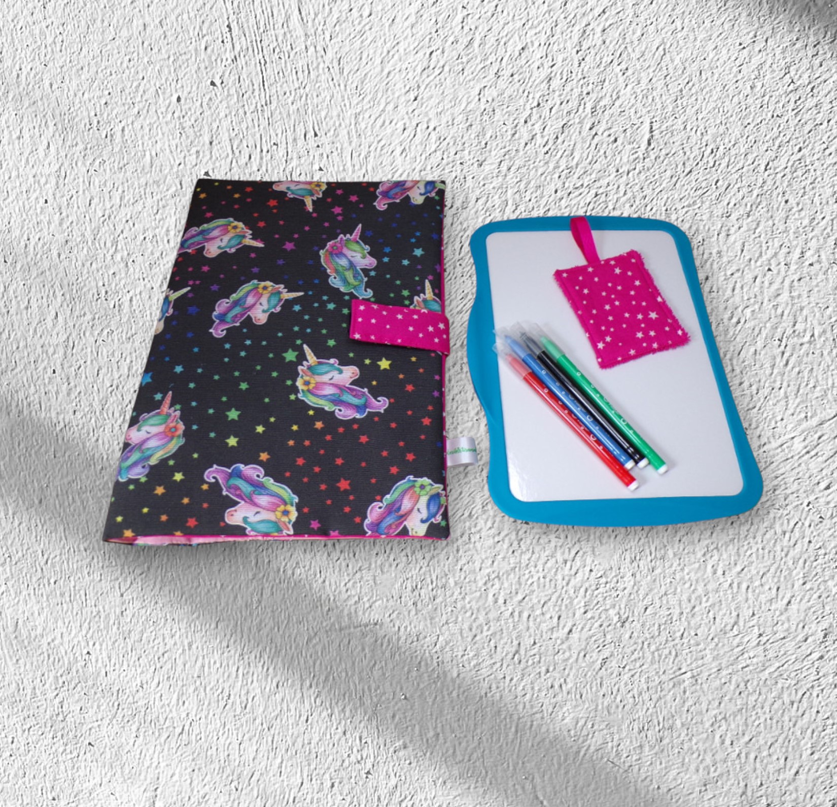 pochette range ardoise, effaceur offert, modèle filles – Image 3