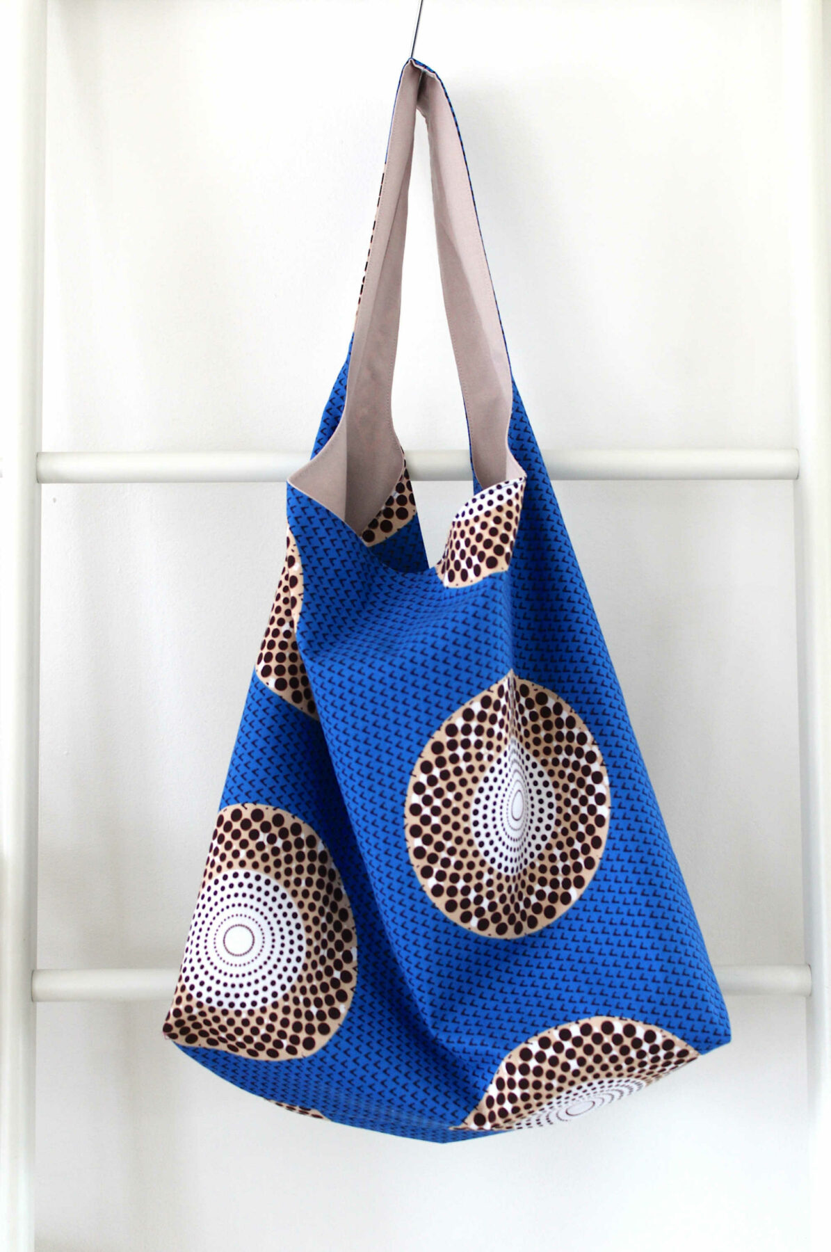 sac epaule boho wax bleu pour femme et pour homme