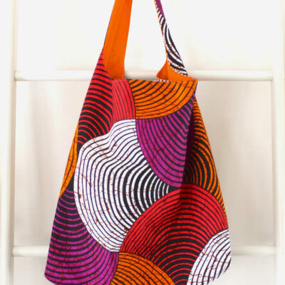 sac epaule hobo en wax orange