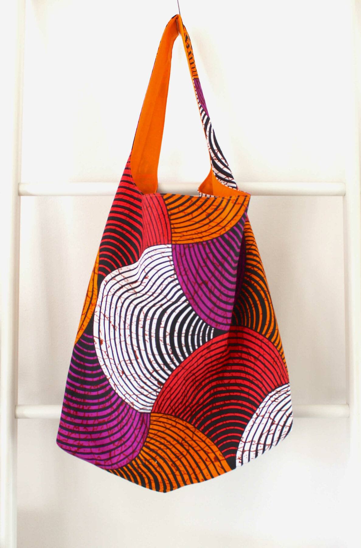 sac epaule hobo en wax orange