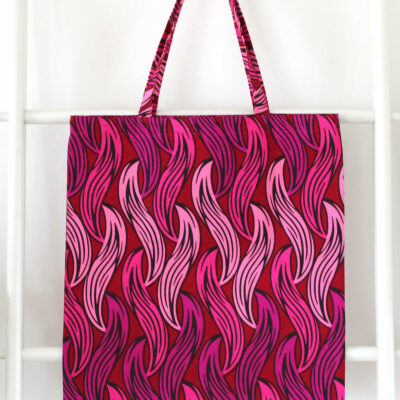 sac tote en wax rose pliable