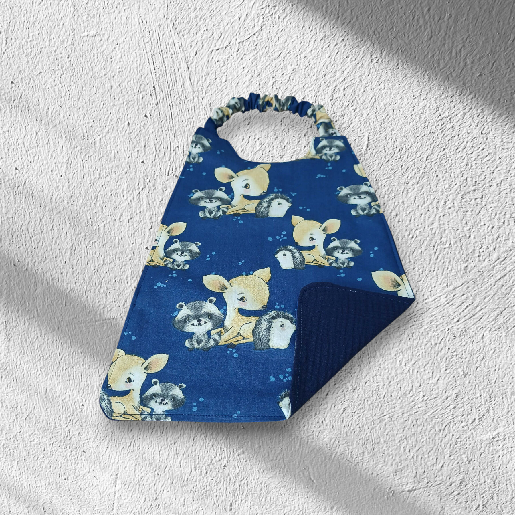 Serviette de table enfant, bavoir maternelle, doublé de coton double gaze – Image 11