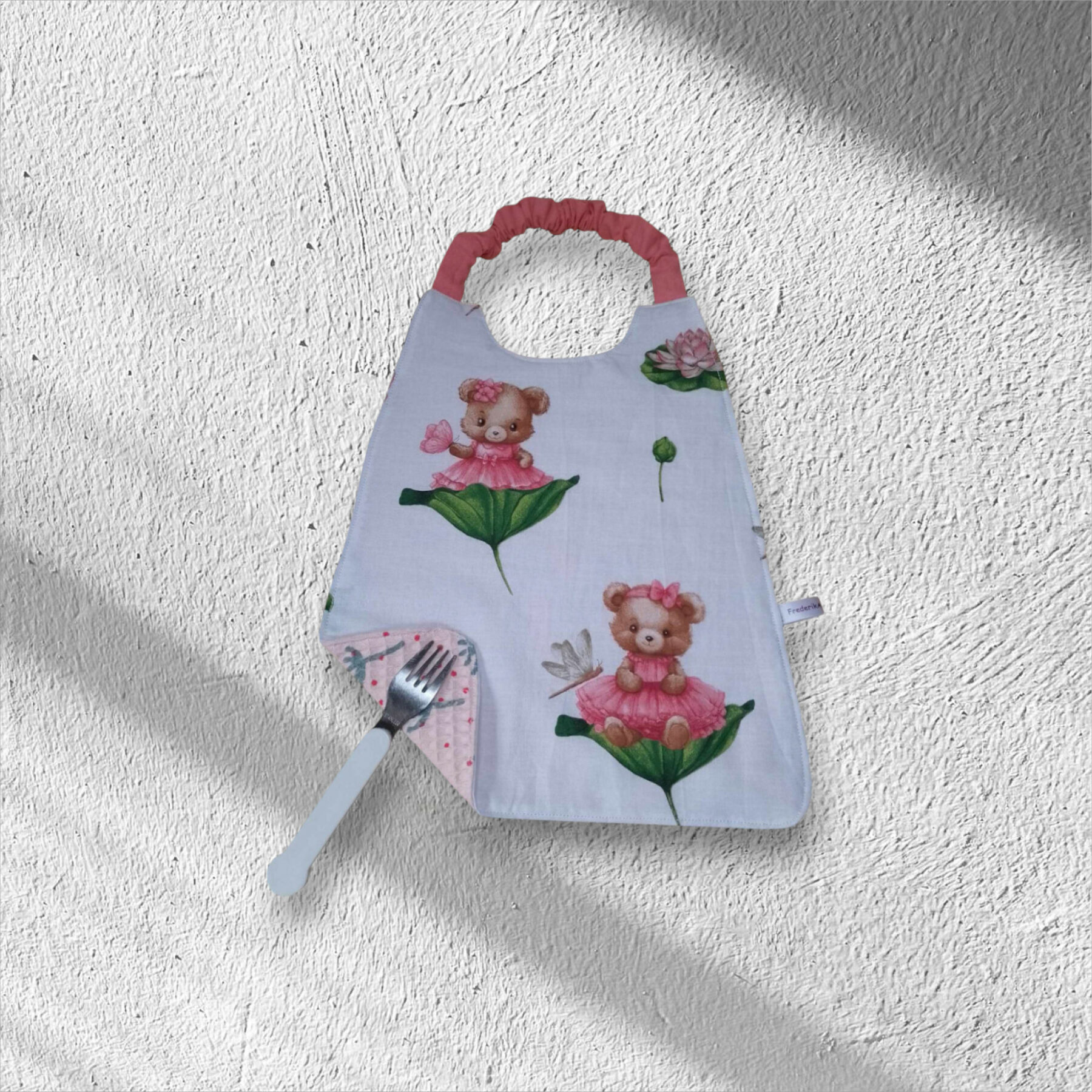 Serviette de table enfant, bavoir maternelle, modèle licornes et fées au choix – Image 7