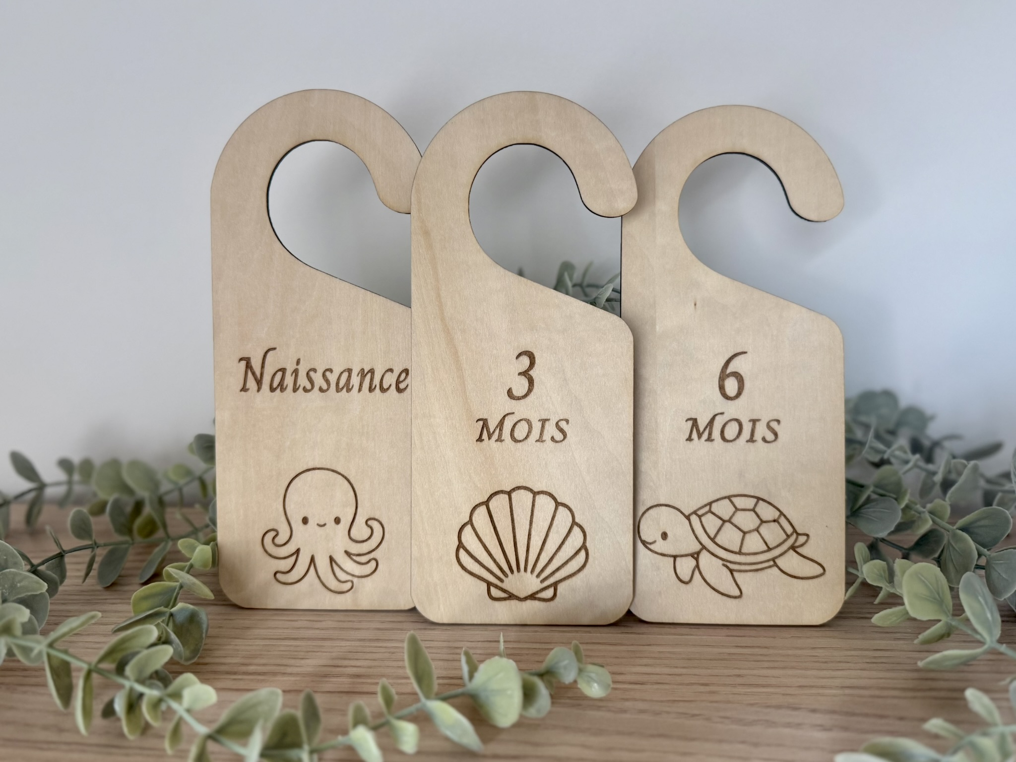 Séparateurs de tailles en bois pour bébé