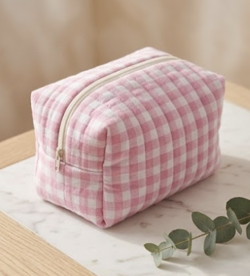 Trousse de toilette faite main