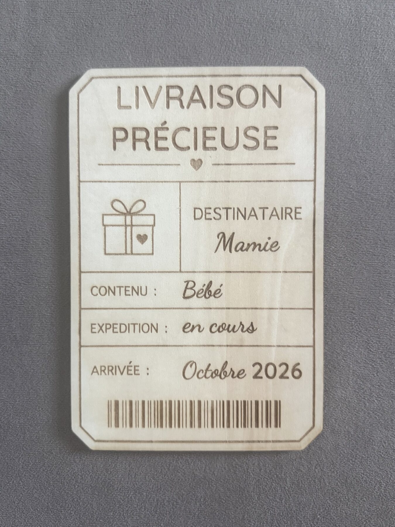 Livraison précieuse personnalisable - Annonce grossesse – Image 3