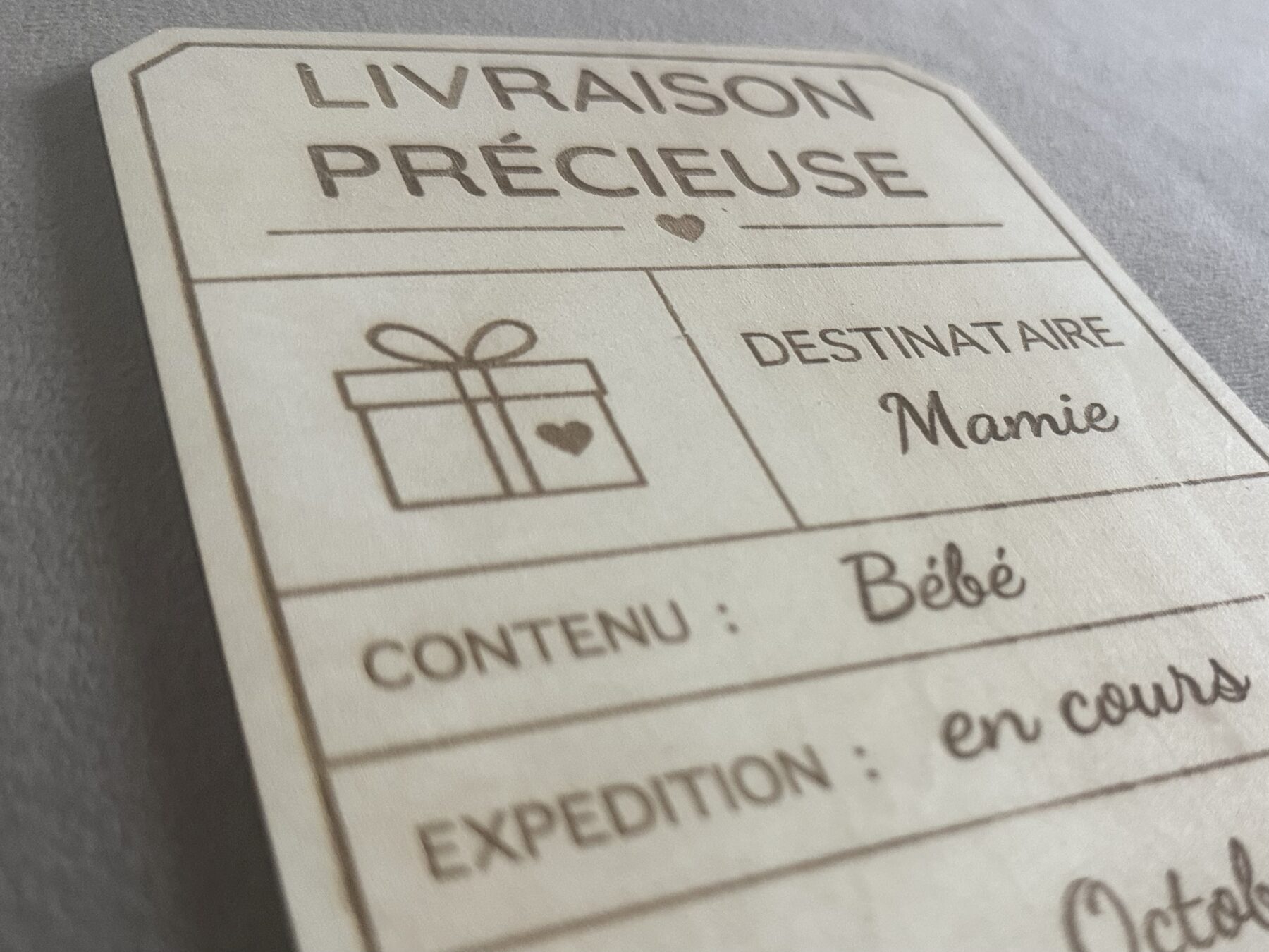 Livraison précieuse personnalisable - Annonce grossesse – Image 2