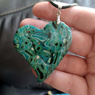 Collier femme fantaisie coeur