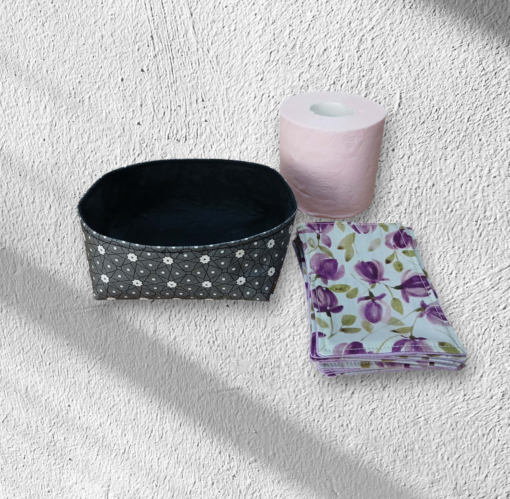 corbeille de rangement pour papier toilette lavable, coloris au choix – Image 4