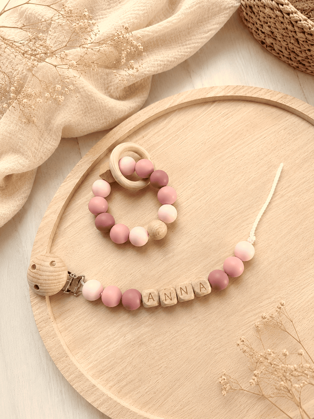 attache tétine anneau de dentition