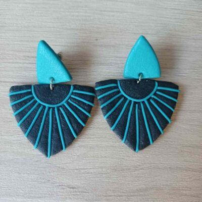 Boucles d'oreilles fantaisie, femme, montures clous, Inca