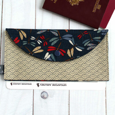 pochette porte passeports double range documents de voyage