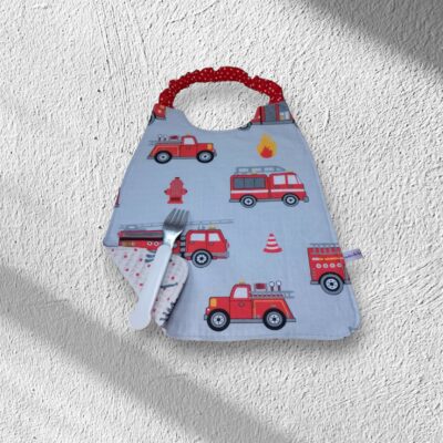 Serviette de table enfant, bavoir maternelle, modèle garçons au choix