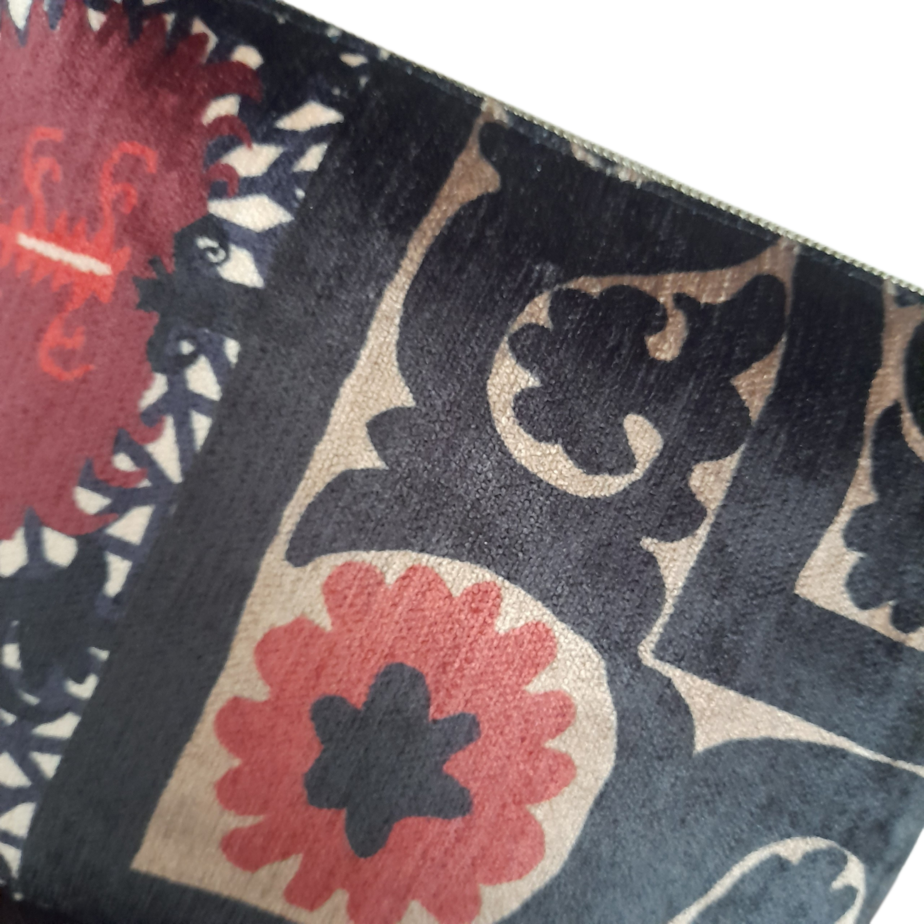 Trousse en velours à fermeture zippée – Image 7