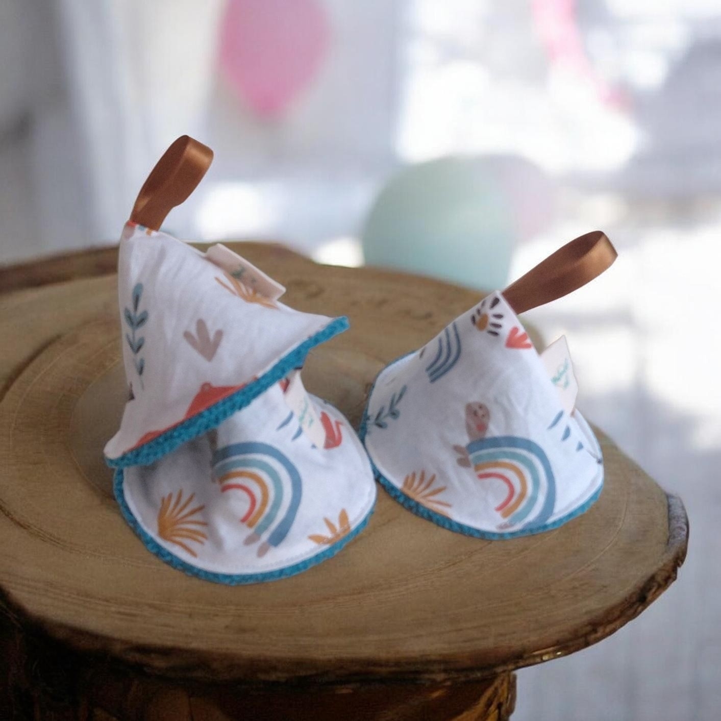Lot de 3 Tipis à pipi bébé – Coton Oeko-Tex & éponge absorbante – Accessoire change garçon fait main