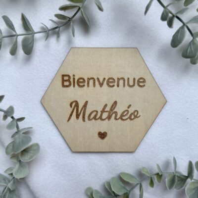 Plaque de bienvenue personnalisée