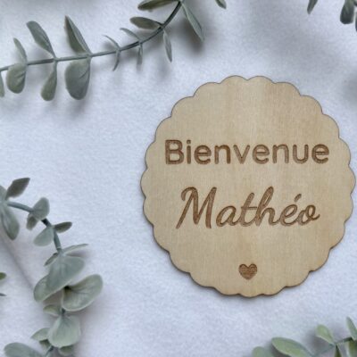 Plaque de bienvenue personnalisée