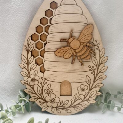 Décoration murale "la Ruche" en bois