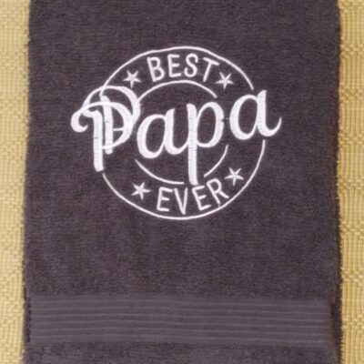 Serviette de bain brodée