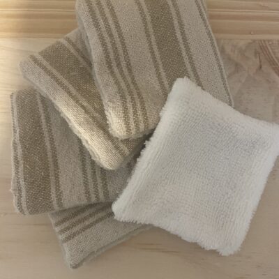 Lingettes démaquillantes en coton bambou