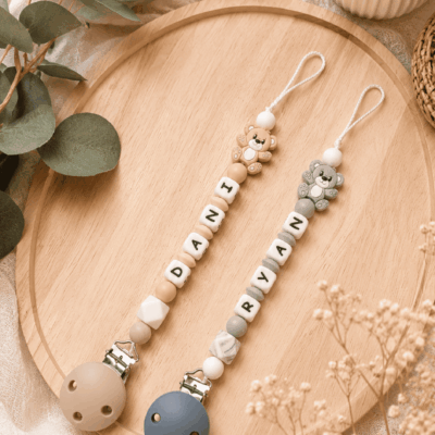 attache tétine oursons