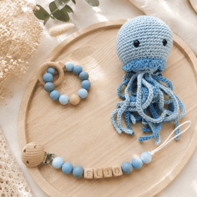coffret bébé naissance attache tétine anneau de dentition