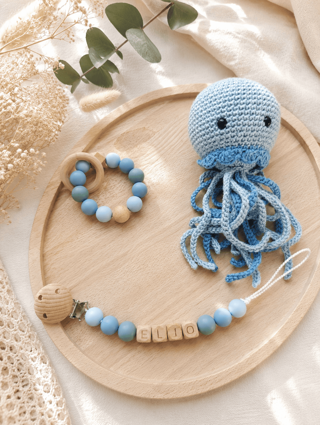 coffret bébé naissance attache tétine anneau de dentition