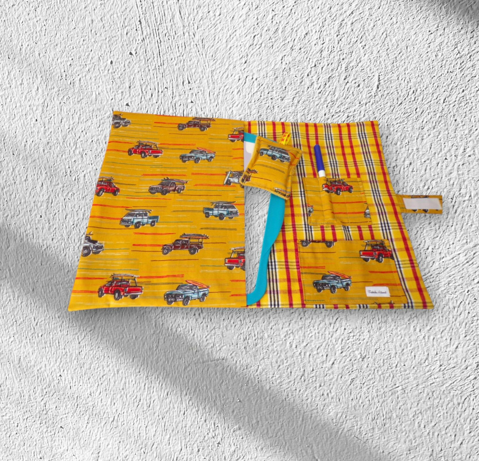 pochette range ardoise, effaceur offert, modèle pour 4 feutres – Image 9