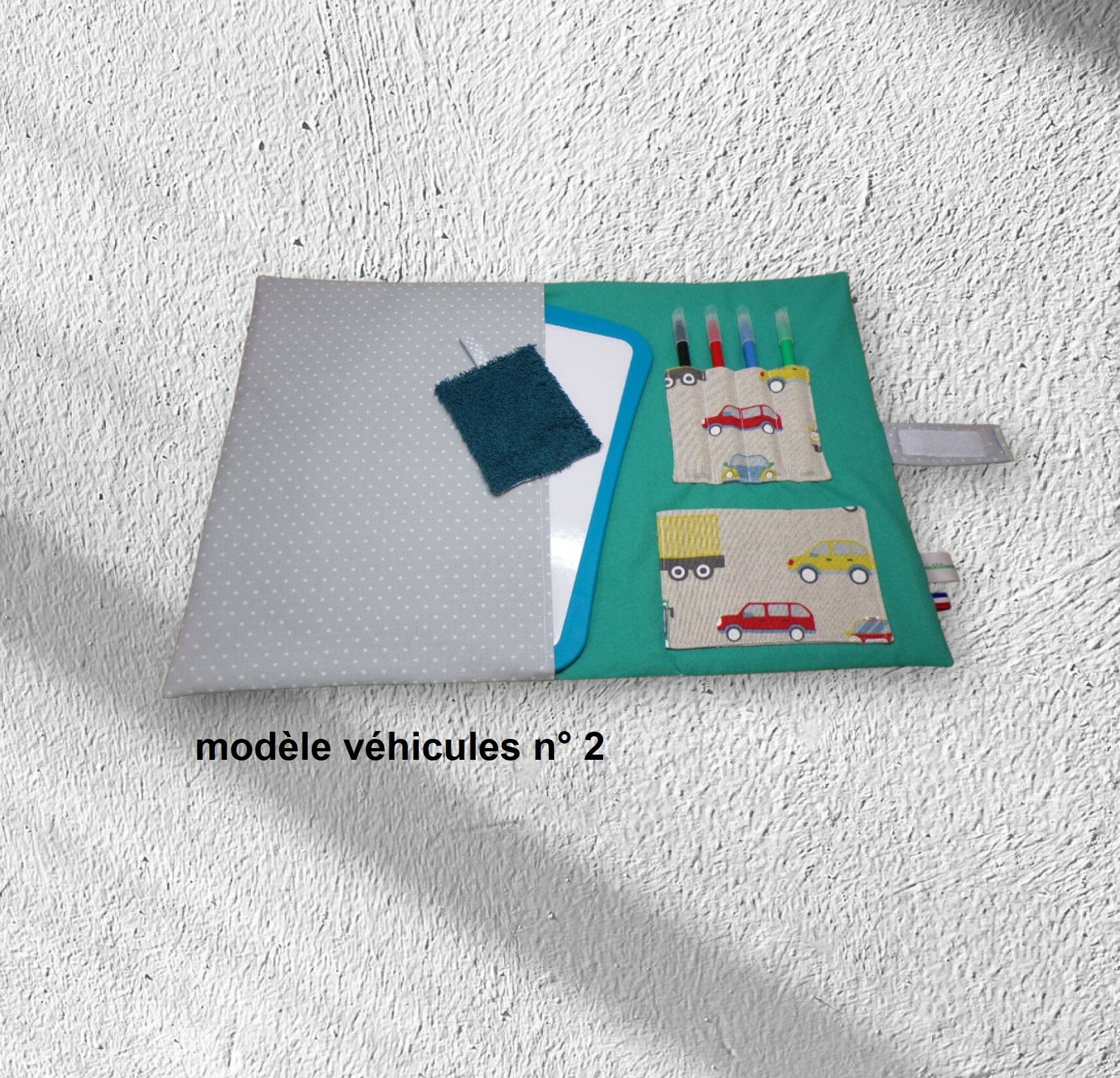 pochette range ardoise, effaceur offert, modèle pour 4 feutres – Image 14