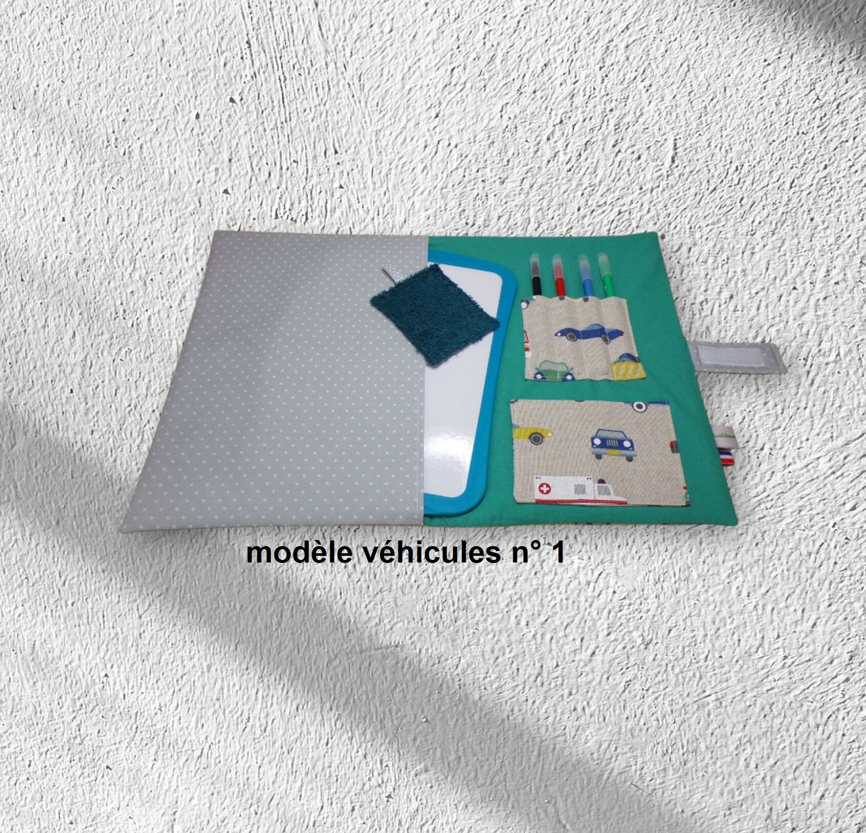 pochette range ardoise, effaceur offert, modèle pour 4 feutres – Image 12
