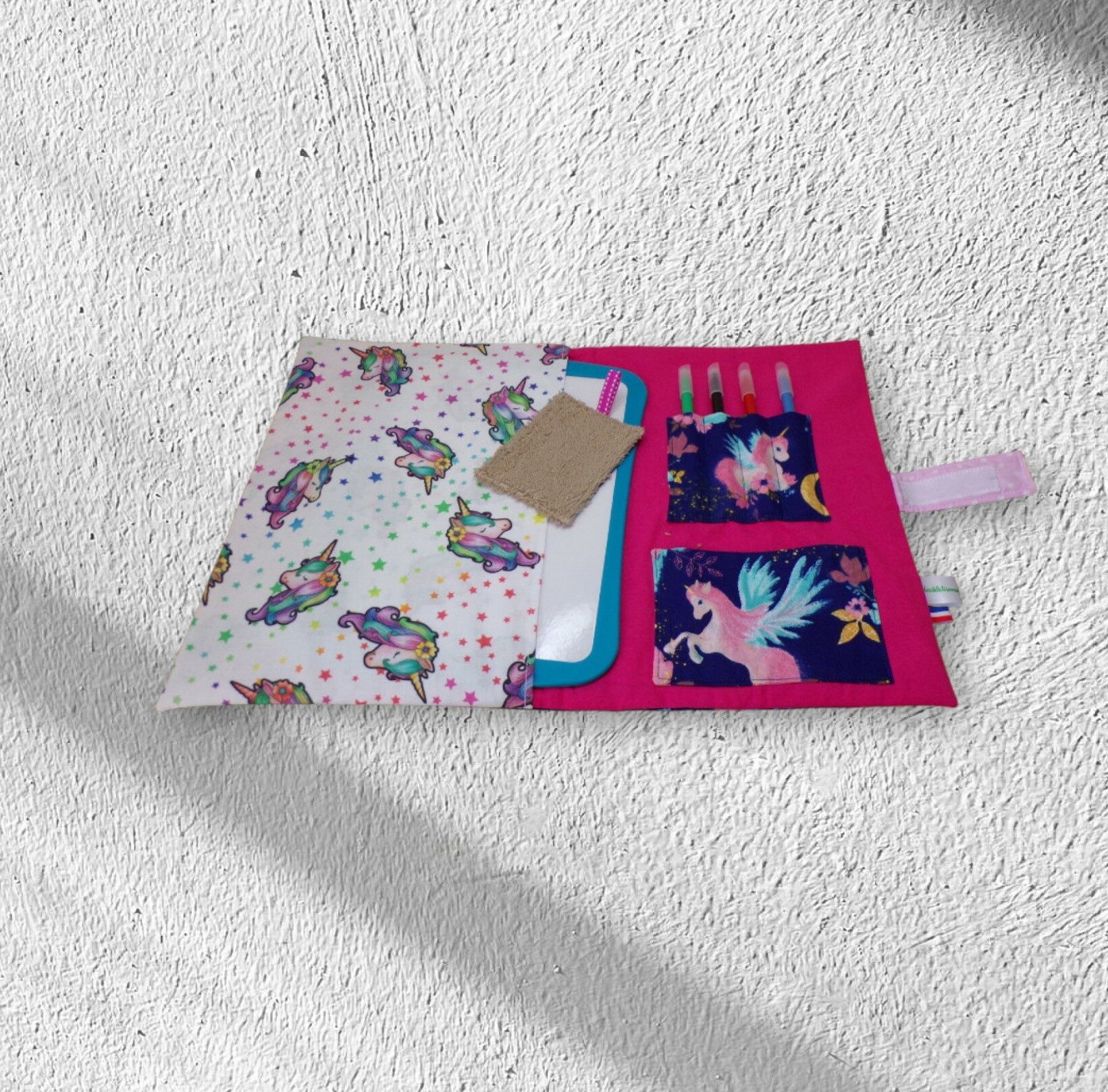 pochette range ardoise, effaceur offert, modèle pour 4 feutres – Image 17