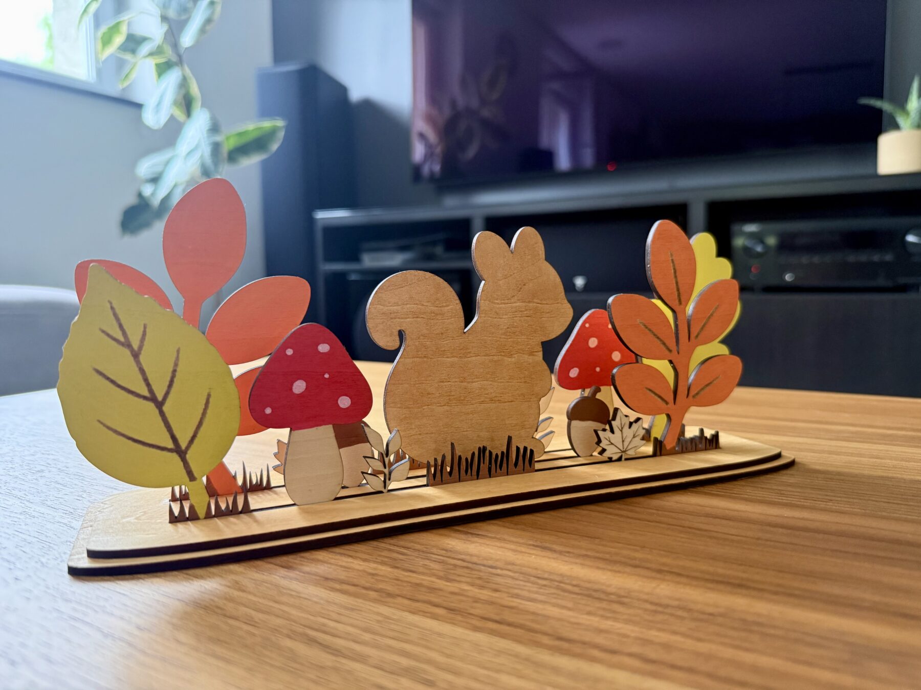Décoration d'automne en bois – Image 3