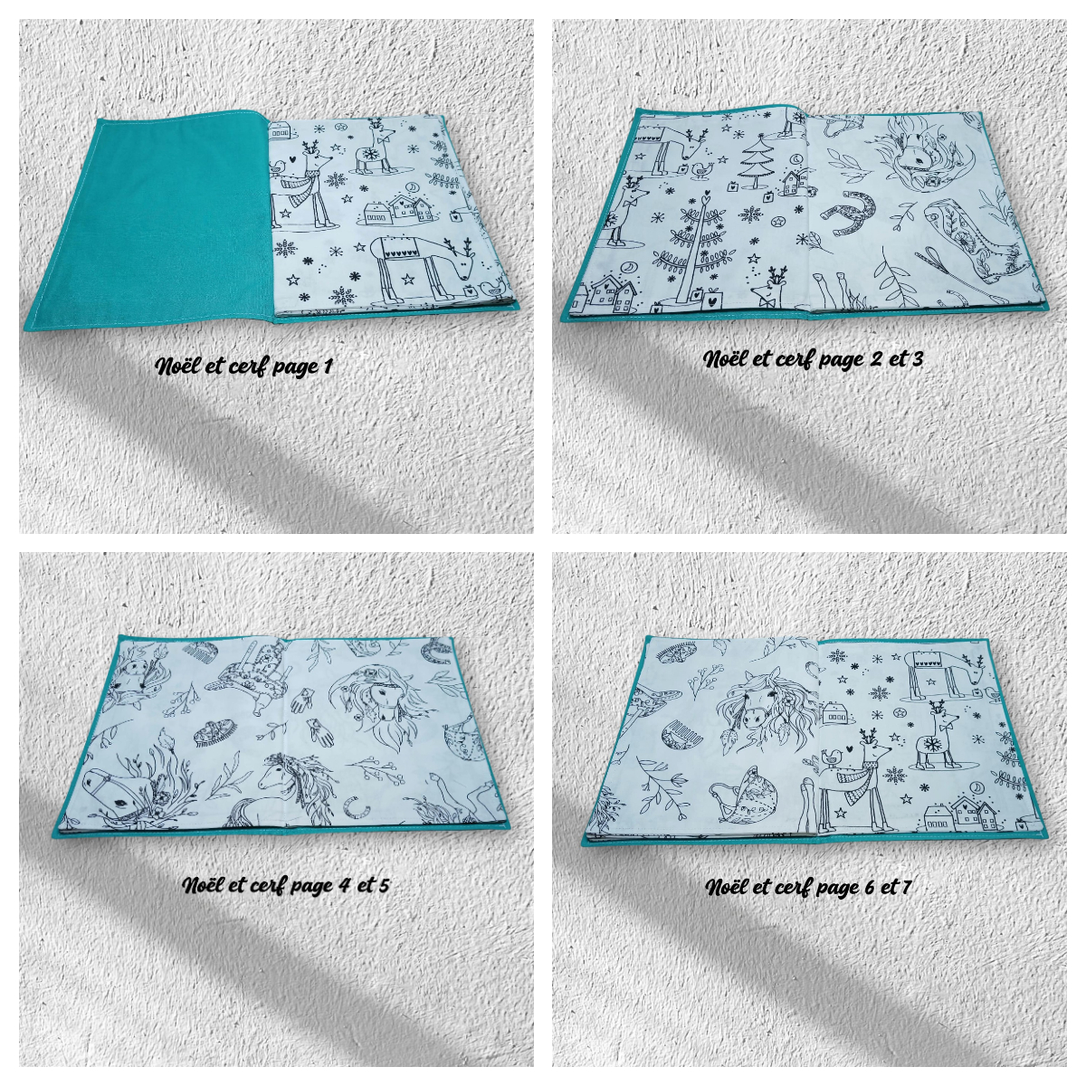 livre, cahier à colorier lavable, réutilisable plusieurs modèles au choix – Image 11