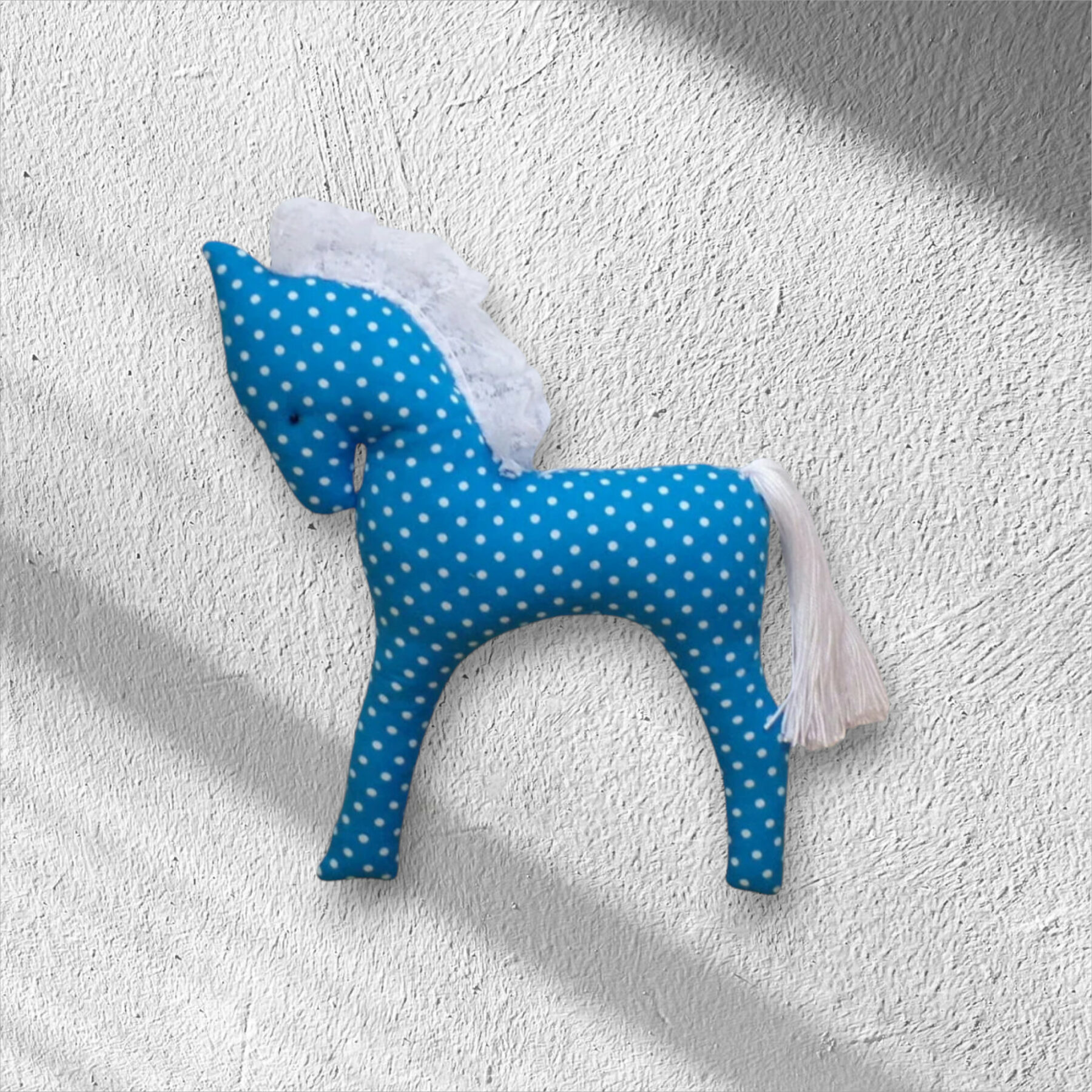 cheval à suspendre en tissu, cheval de décoration fait main – Image 4
