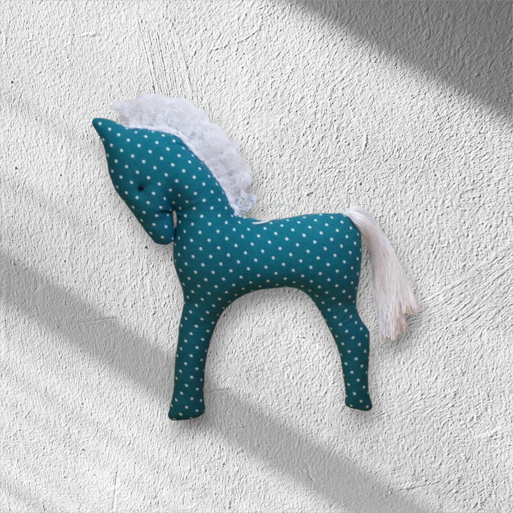 cheval à suspendre en tissu, cheval de décoration fait main – Image 5