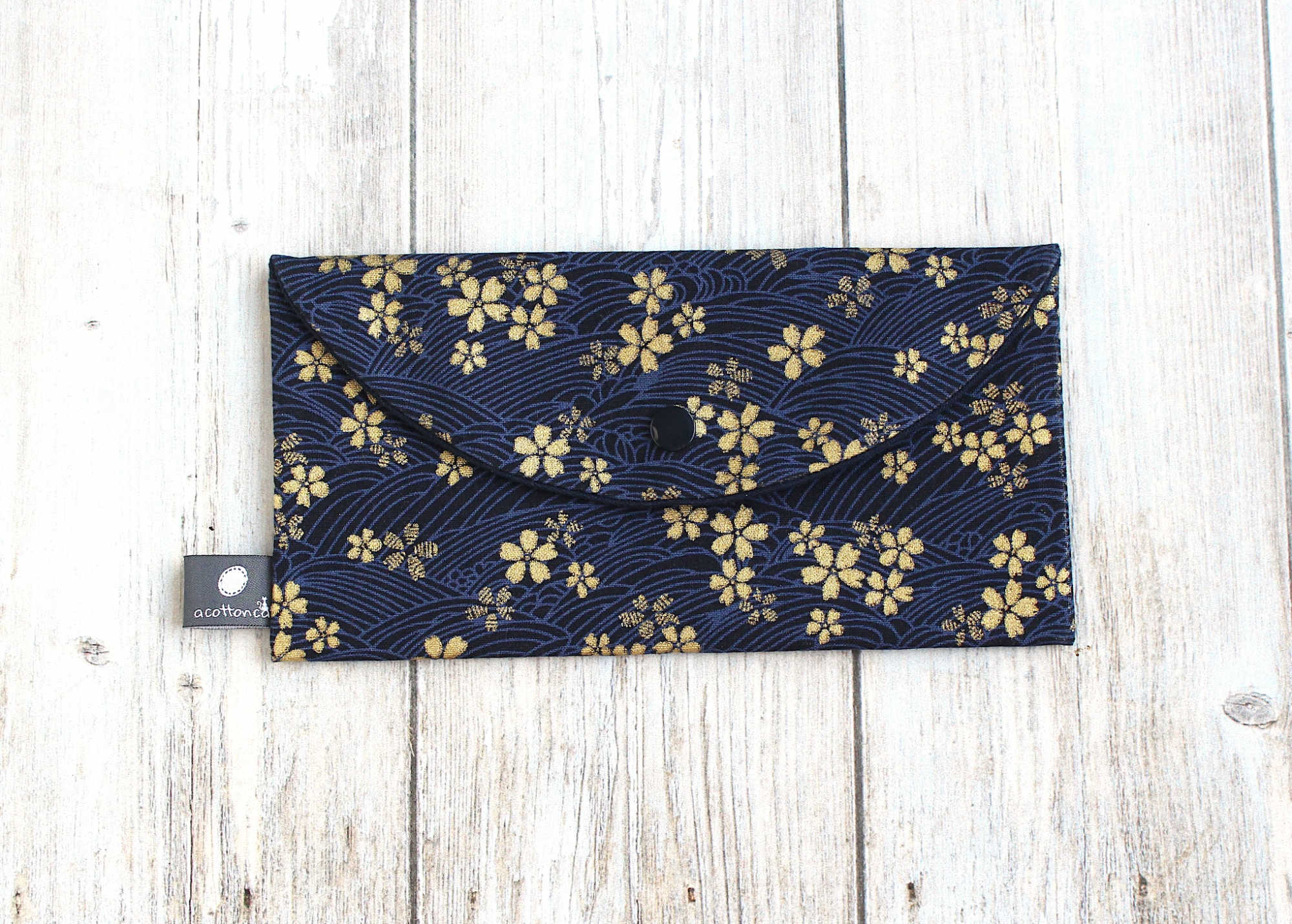 Pochette passeport billets avion, porte documents voyage, trousse japonaise enveloppe tissu – Image 5
