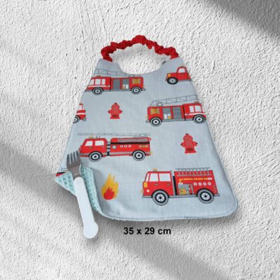 Serviette de table enfant, bavoir maternelle, modèle garçons et animaux au choix