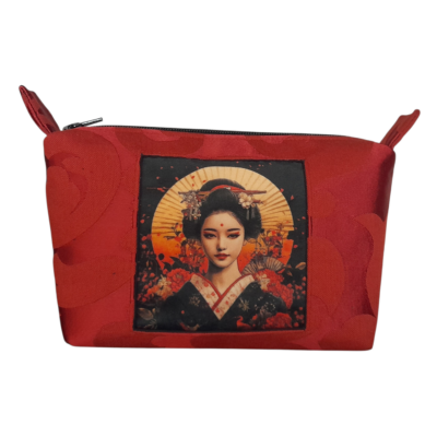 trousse femme en jacquard