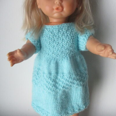 robe,,poupée,Noël,cadeau,tricot,modèle unique,faitmains,tricot