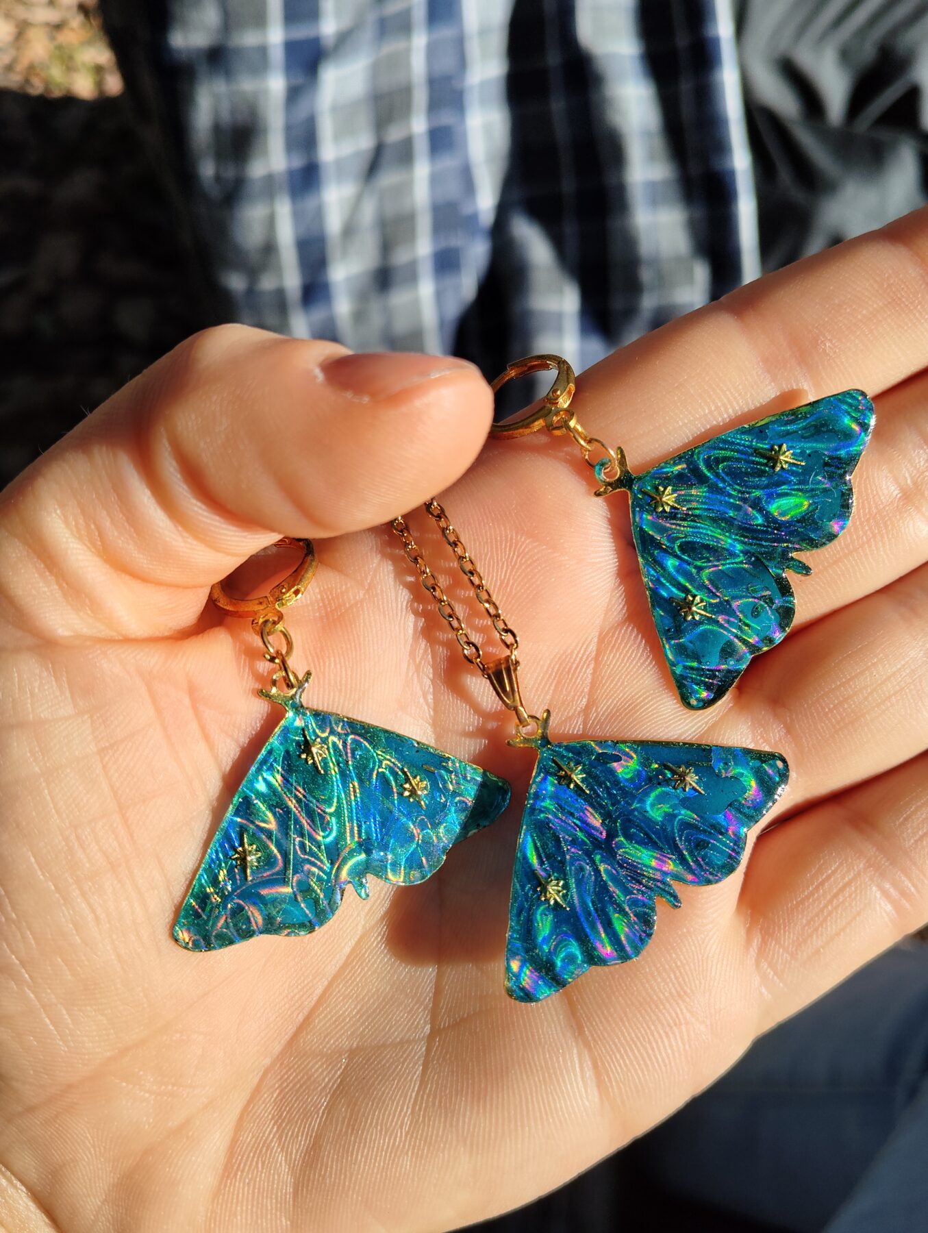 Parure papillon holographique – Image 2