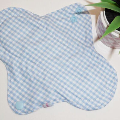 Protège-slip lavable VICHY (Fin & discret : 22 cm) - Zéro déchet - PSL - Protège-slip en coton ado fille femme - Hygiène intime féminine