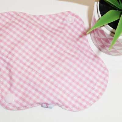 Protège-slip lavable VICHY (Mini & discret : 16 cm) - Zéro déchet - PSL - Protège-slip en coton ado fille femme - Hygiène intime féminine